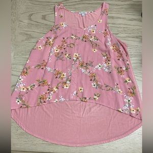 Love Fire Floral Casual Flowy Tank